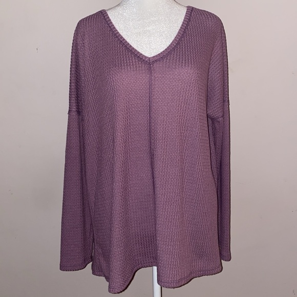 Bibi Waffle Knit Long Sleeve Shirts - Set of 2 - Picture 2 of 16